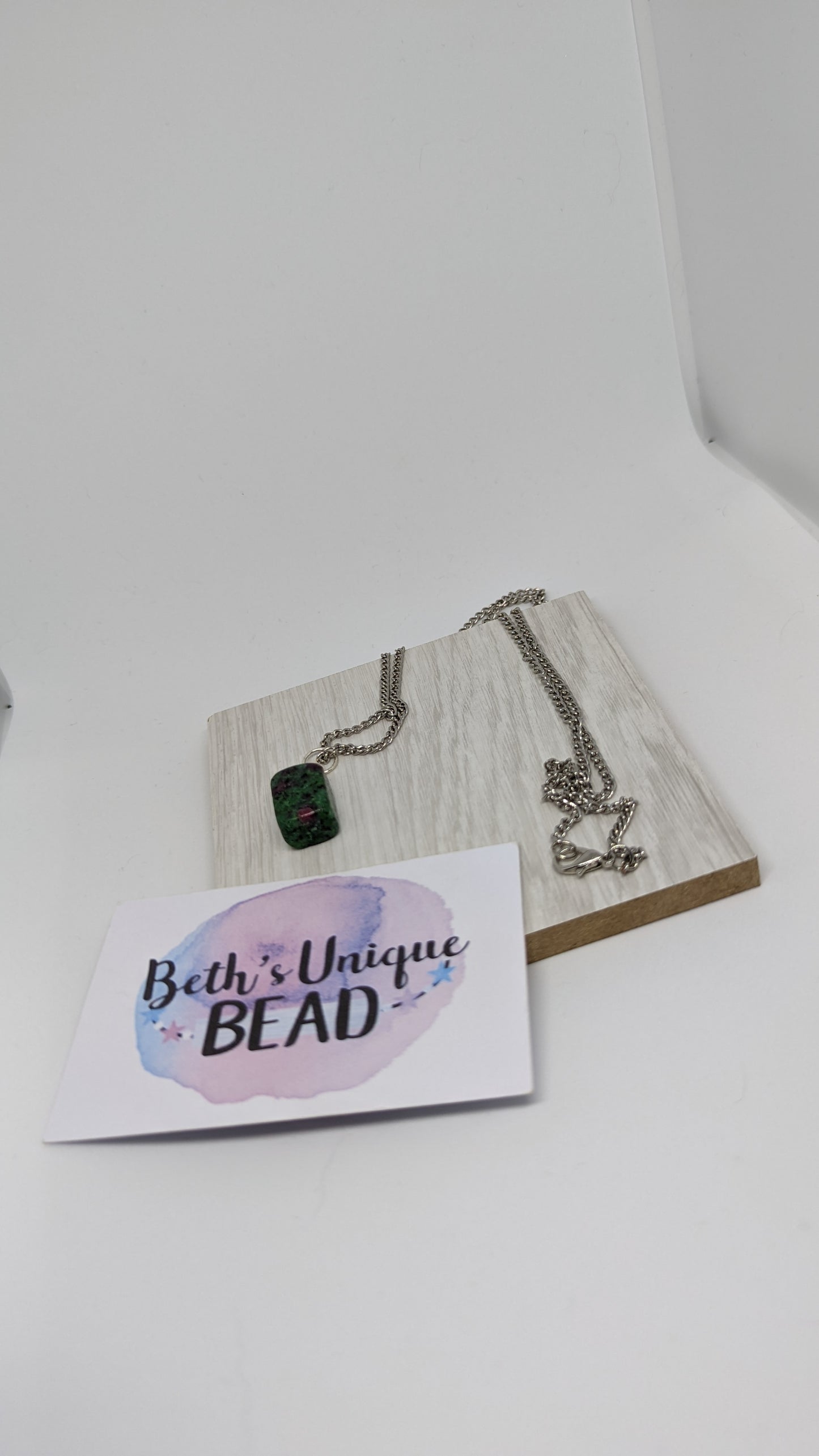 Ruby Ziosite, gemstone necklace, Ruby jewellery, birthstone necklace