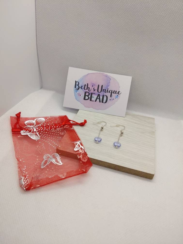 Alexandrite earrings/Alexandrite heart earrings/ heart earrings/purple hearts/purple heart earrings/purple heart/healing earrings