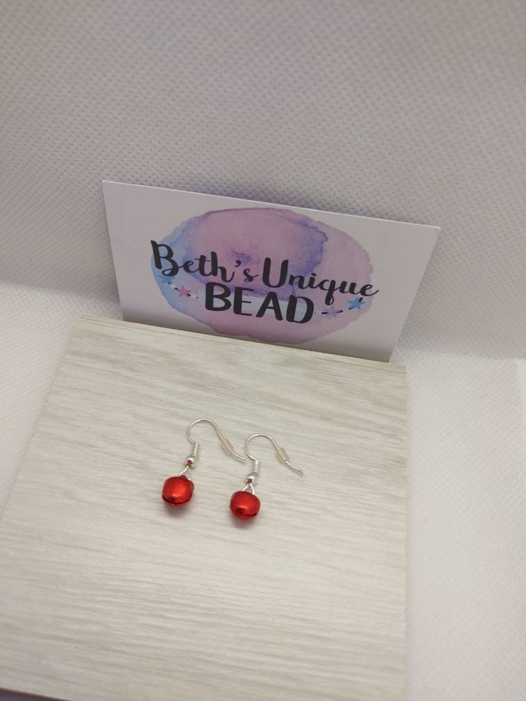 Coloured earrings/bell earrings/Christmas earrings/jingle bell earrings/jingle earrings/coloured christmas earrings/coloured bells