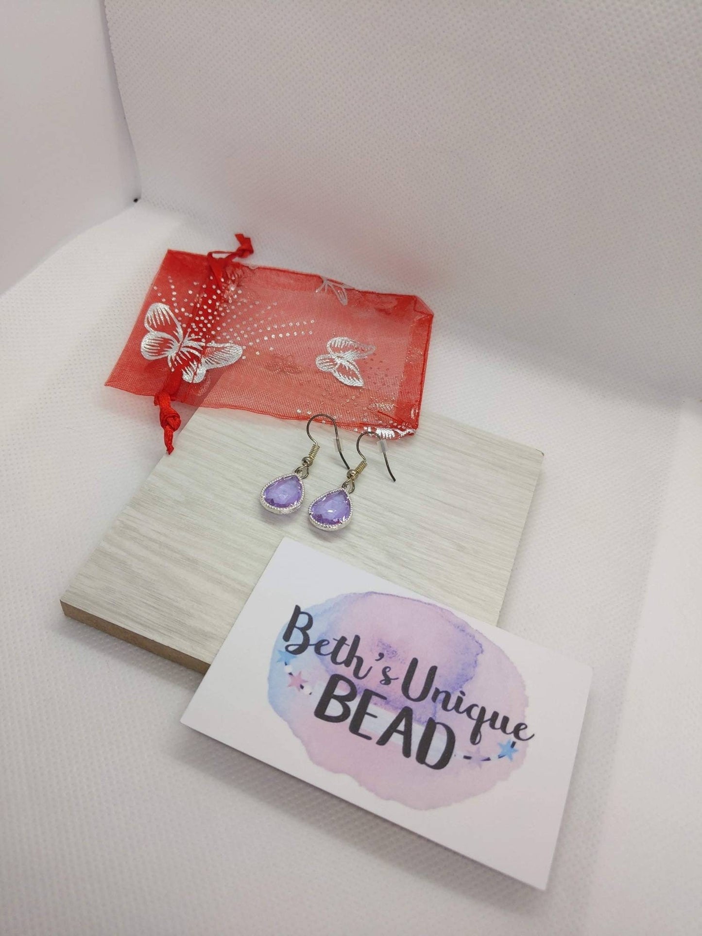 lilac earrings, gift for her, teardrop earrings, teardrop jewellery, lilac jewelry