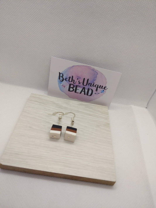 striped earrings, square earrings, quirky jewelry gift, quirky jewelry, fashion jewellry